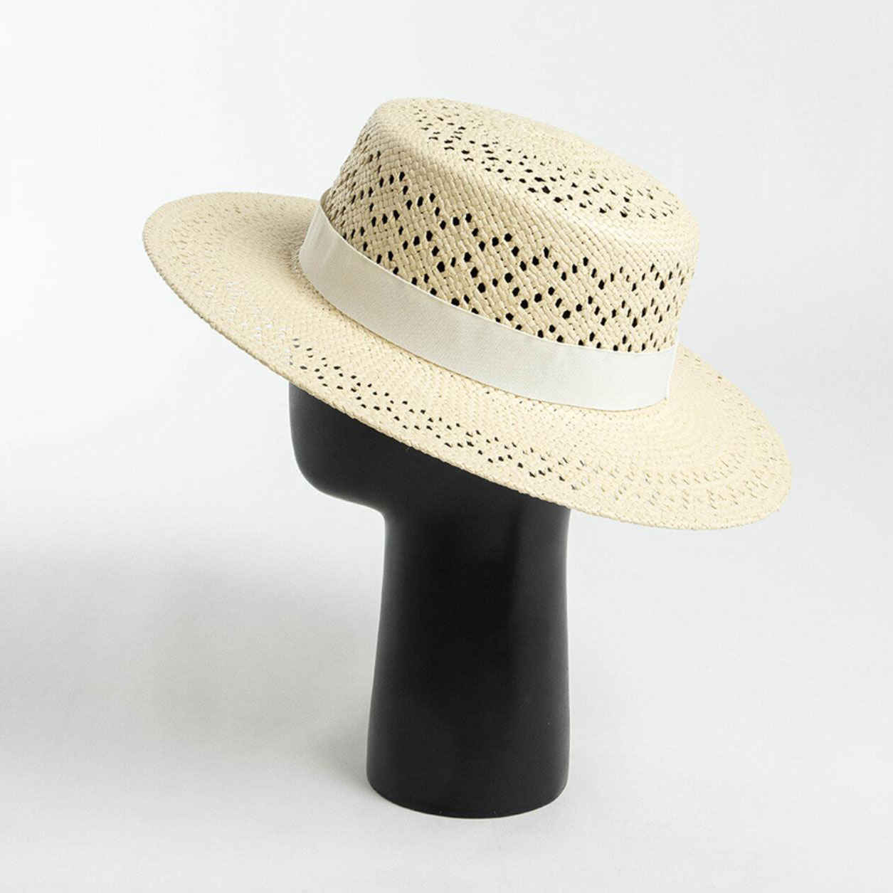 Flat Top Summer Straw Hat 